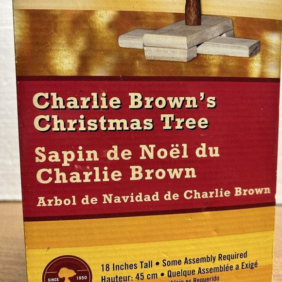 Charlie Brown Christmas Tree with Red Ornament 18 In Tall - Picture 12 of 14